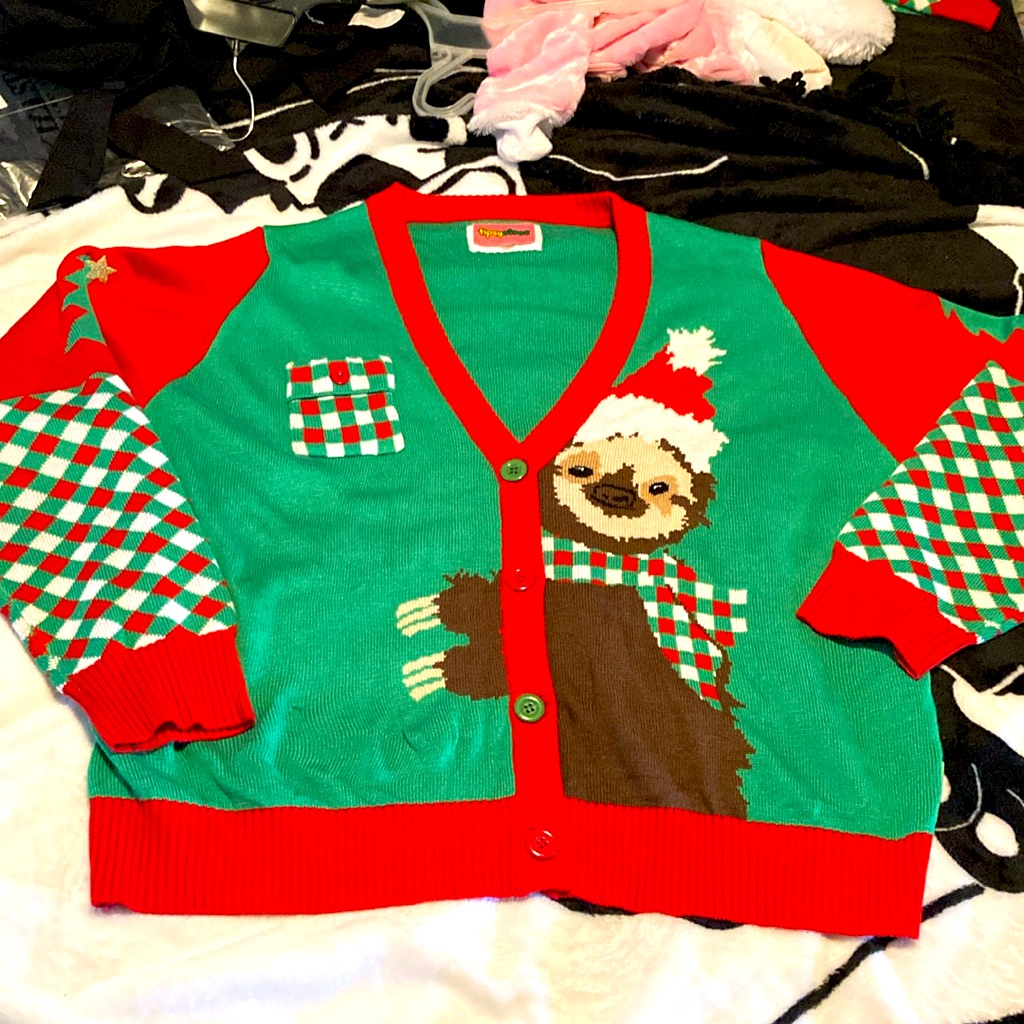 Sloth Christmas Sweaterlike New Xl Unisex